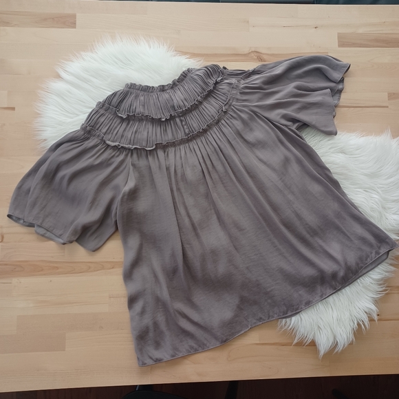 {Mustard Seed} Rouched Boho Top - Picture 5 of 5